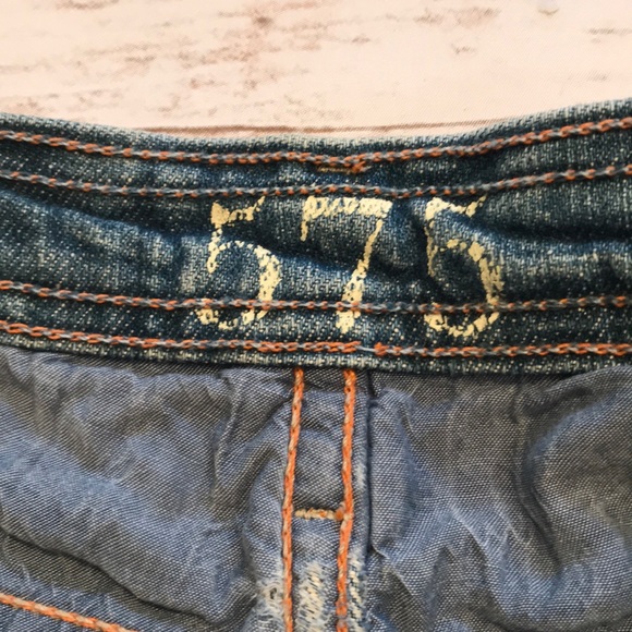 Distressed 575 Denim Skirt - Picture 3 of 5